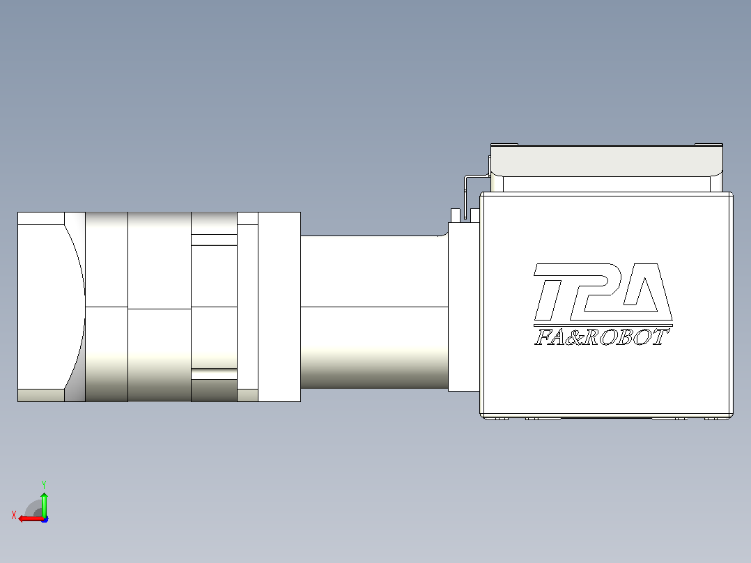伺服电机集成皮带传动直线执行器TPA-OCB-120-224-L3750-DL-J90-N3后视图