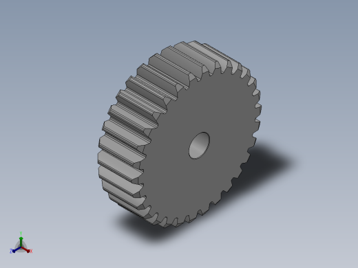 标准型模数2直齿轮压力角20°[GSEHC-2-30-20-dc10-A]主视缩略图