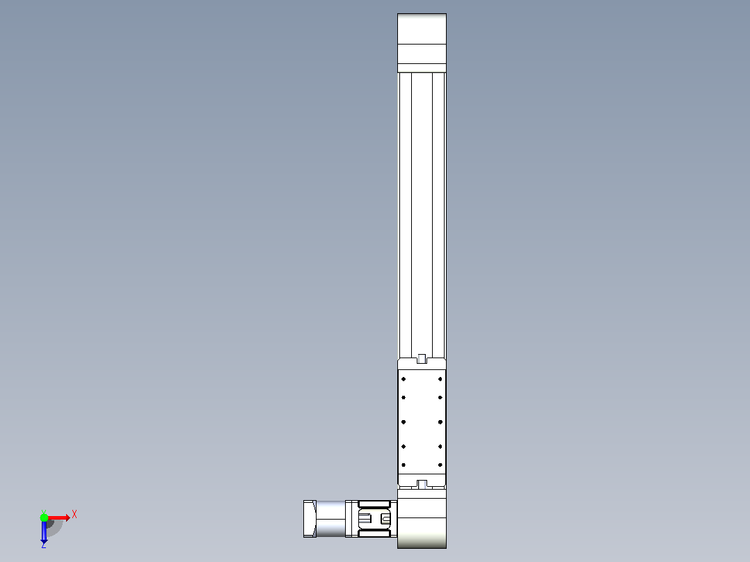 带式直线轴半闭式TPA-ONB-80-170-L450-DL-J60-N3俯视图