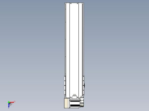 皮带直线轴半封闭可选导轨TPA-HNB-220D-176-L700-LU-C-P1K-N3俯视缩略图