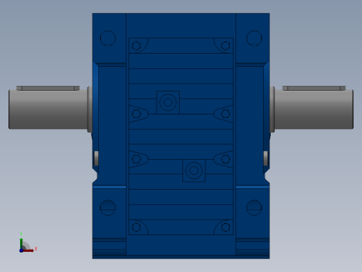 K57底脚轴伸式安装螺旋锥齿轮减速机K57-Y0.18-4P-76.56-M1-0°-A+B前视缩略图