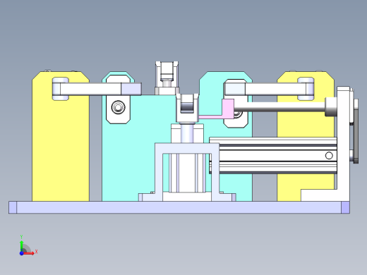 支架焊接夹具Solidworks设计附STP格式前视缩略图