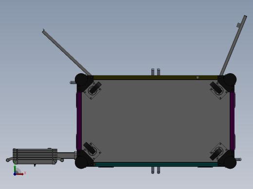 循环自动上料透明胶片折边机（sw19可编辑+工程图）前视缩略图