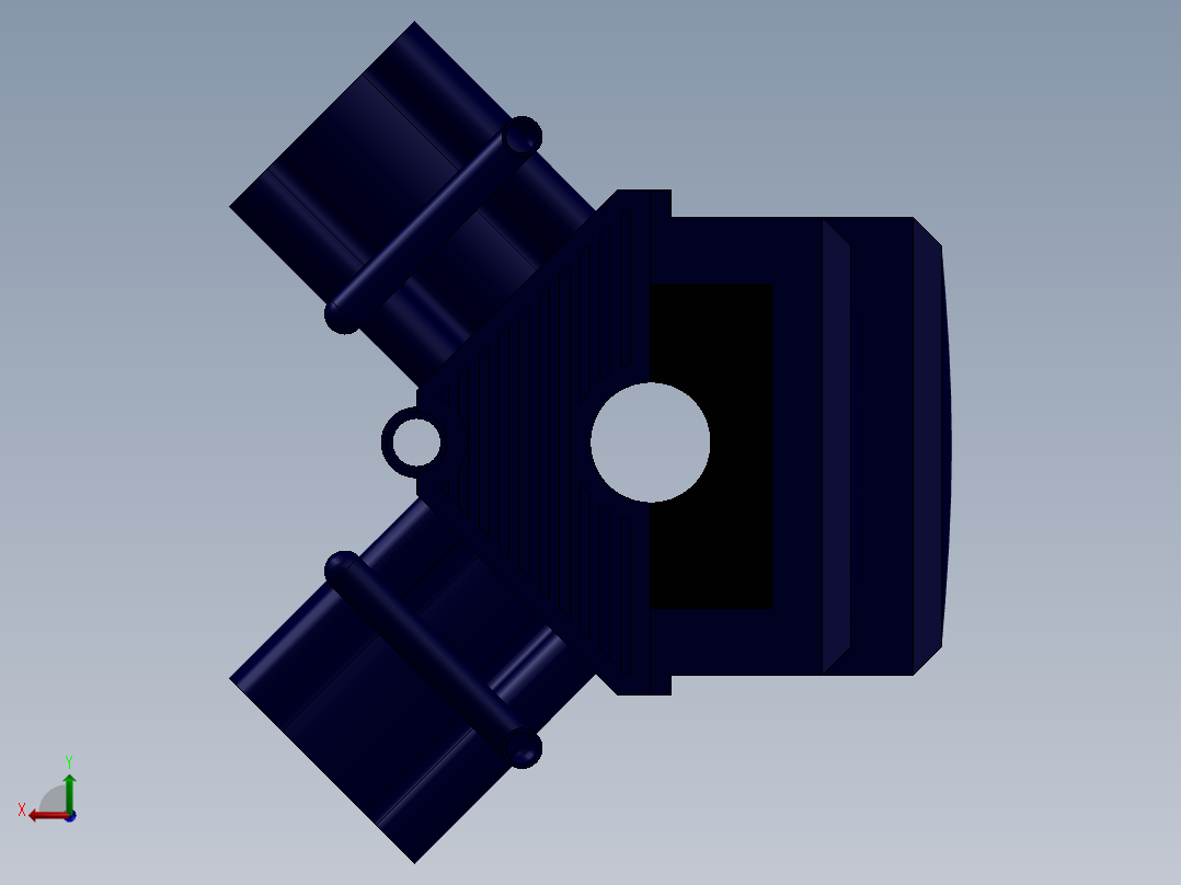 v12发动机模型后视图