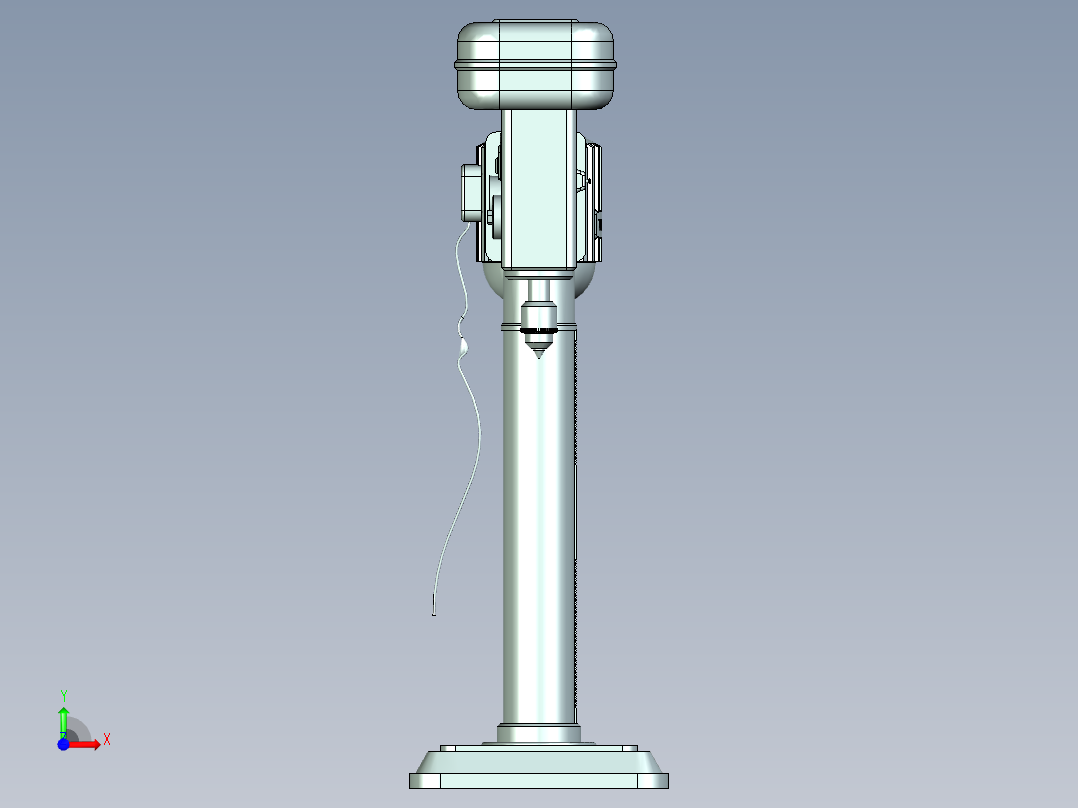 半自动钻孔机前视图