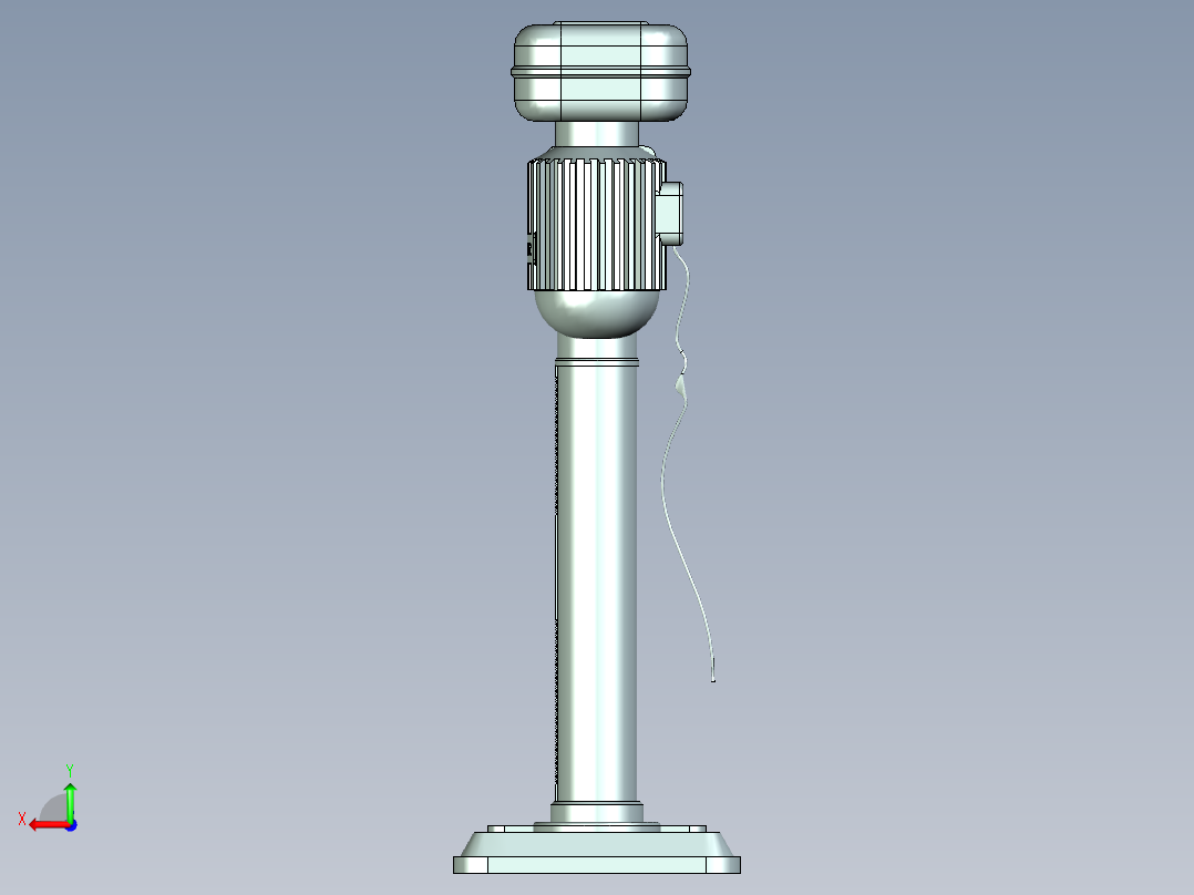 半自动钻孔机后视图