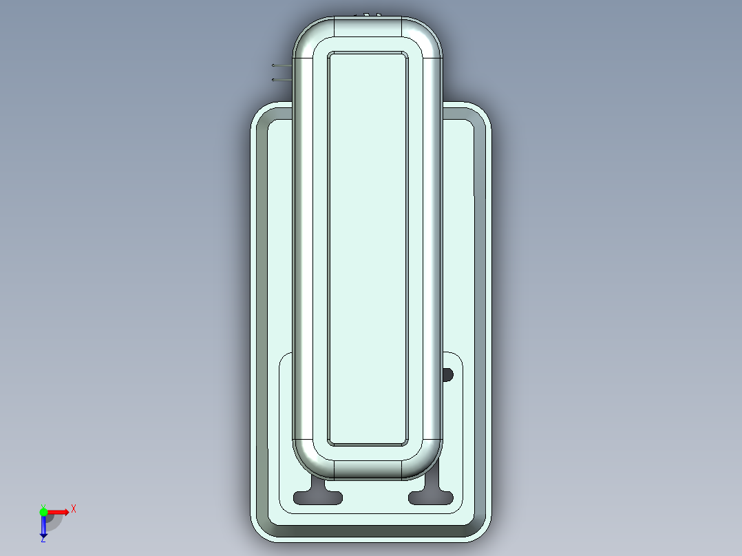 半自动钻孔机俯视图