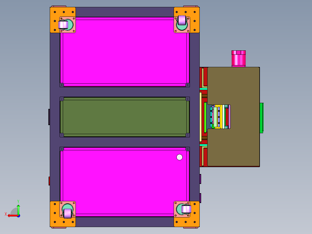 多尺寸螺柱平头螺栓自动称重打包设备后视图