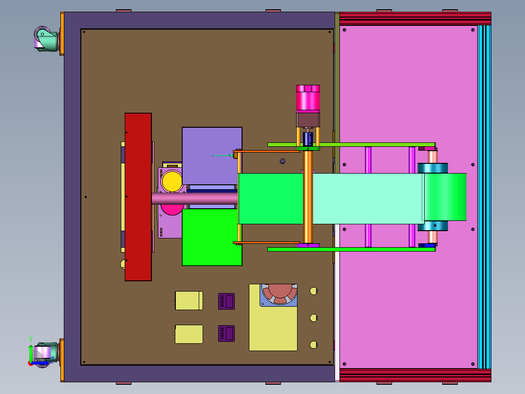 多尺寸螺柱平头螺栓自动称重打包设备左视图