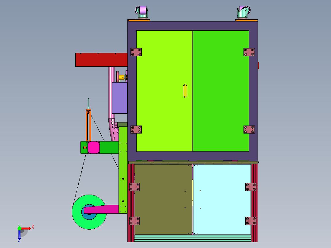 多尺寸螺柱平头螺栓自动称重打包设备俯视图