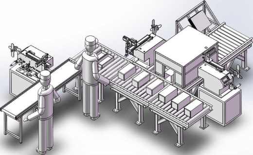 自动组装线3D模型缩略图