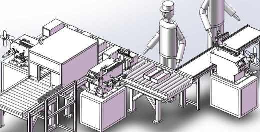 自动组装线3D模型缩略图