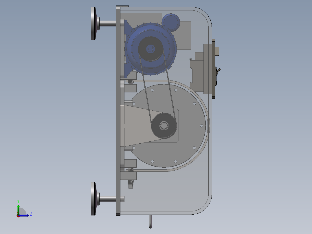 典型振动部件的振动参数测试和分析左视图