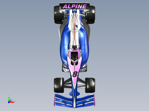 A526 F1赛车模型前视缩略图