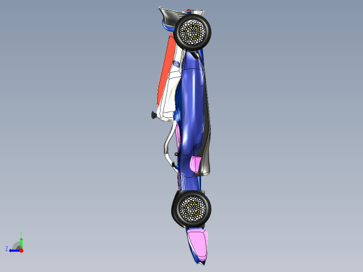 A526 F1赛车模型右视缩略图