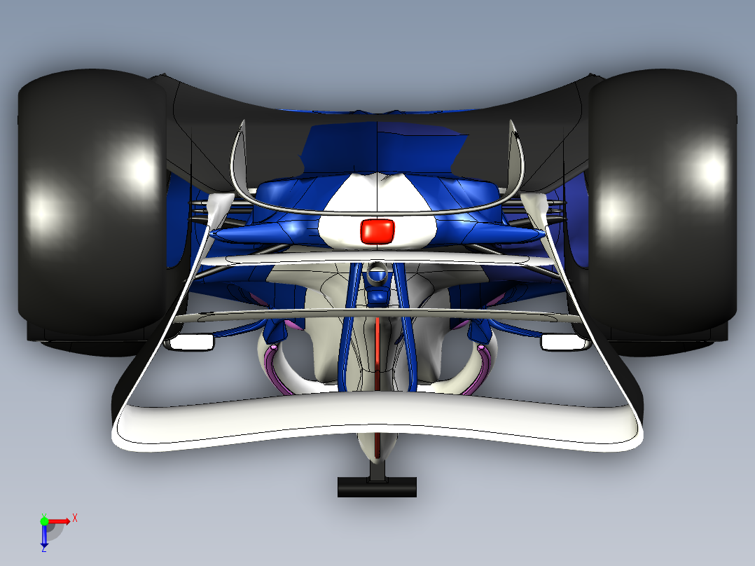 A526 F1赛车模型俯视图