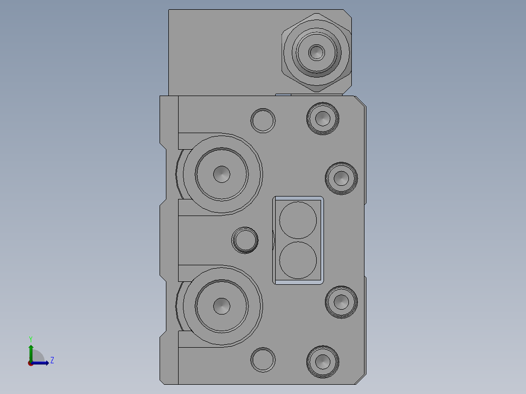滑台气缸HLS20X100SBS左视图