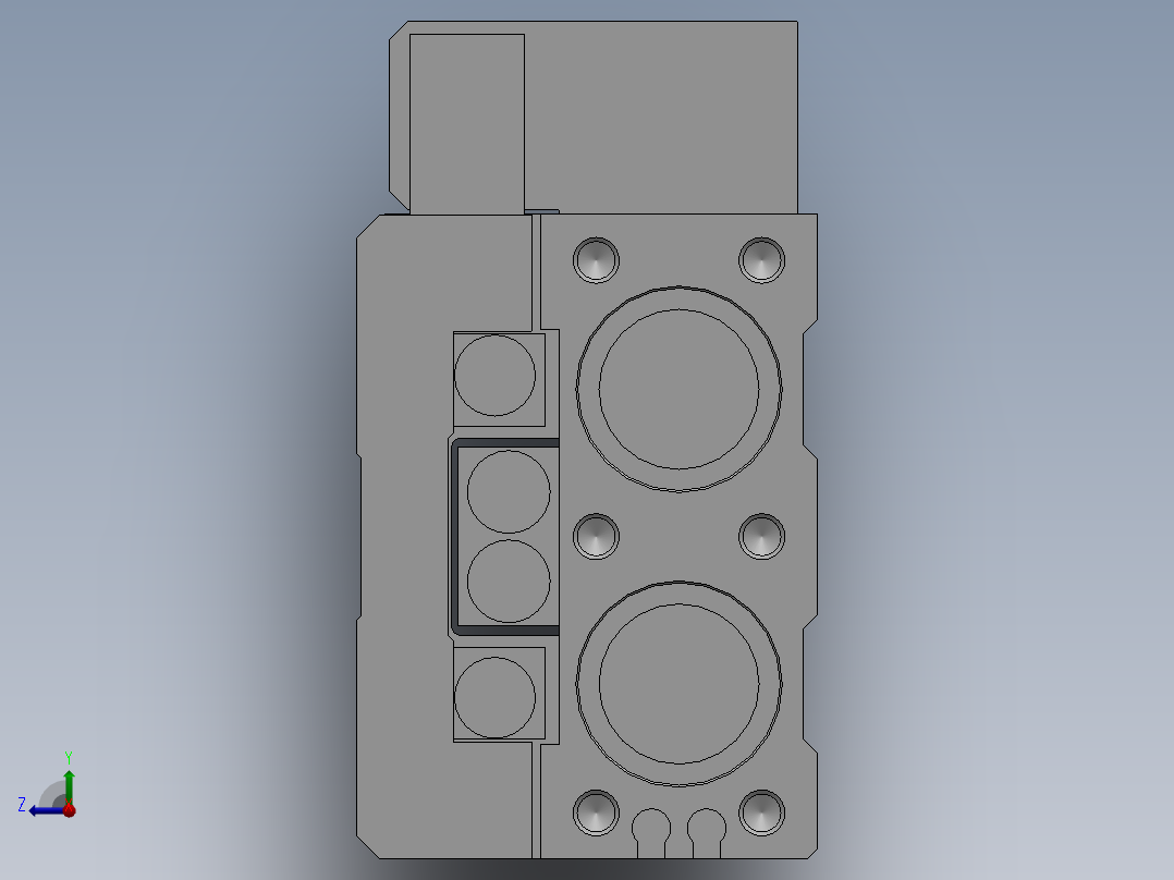 滑台气缸HLS20X100SBS右视图