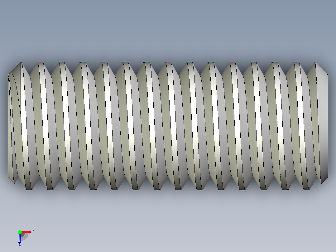 DIN 913-ISO 4026 固定螺钉-M6 L=15.STEP俯视图