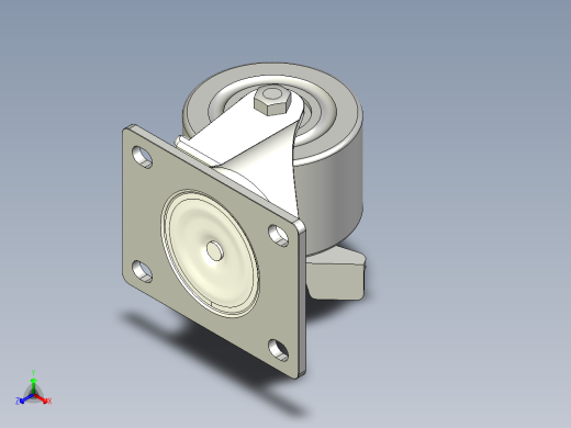 中荷重腳輪(1500N、2500N)5576-3D多系列多零件图纸模型