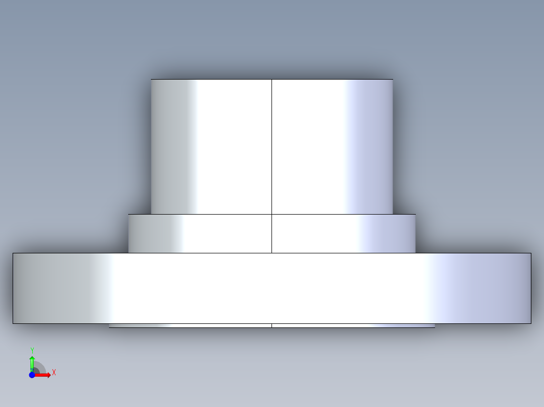 聚氯乙烯配件28-Sch80_Flange Vanstone_SPIG_856-030_3in前视图