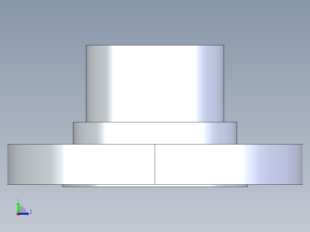 聚氯乙烯配件28-Sch80_Flange Vanstone_SPIG_856-030_3in左视图