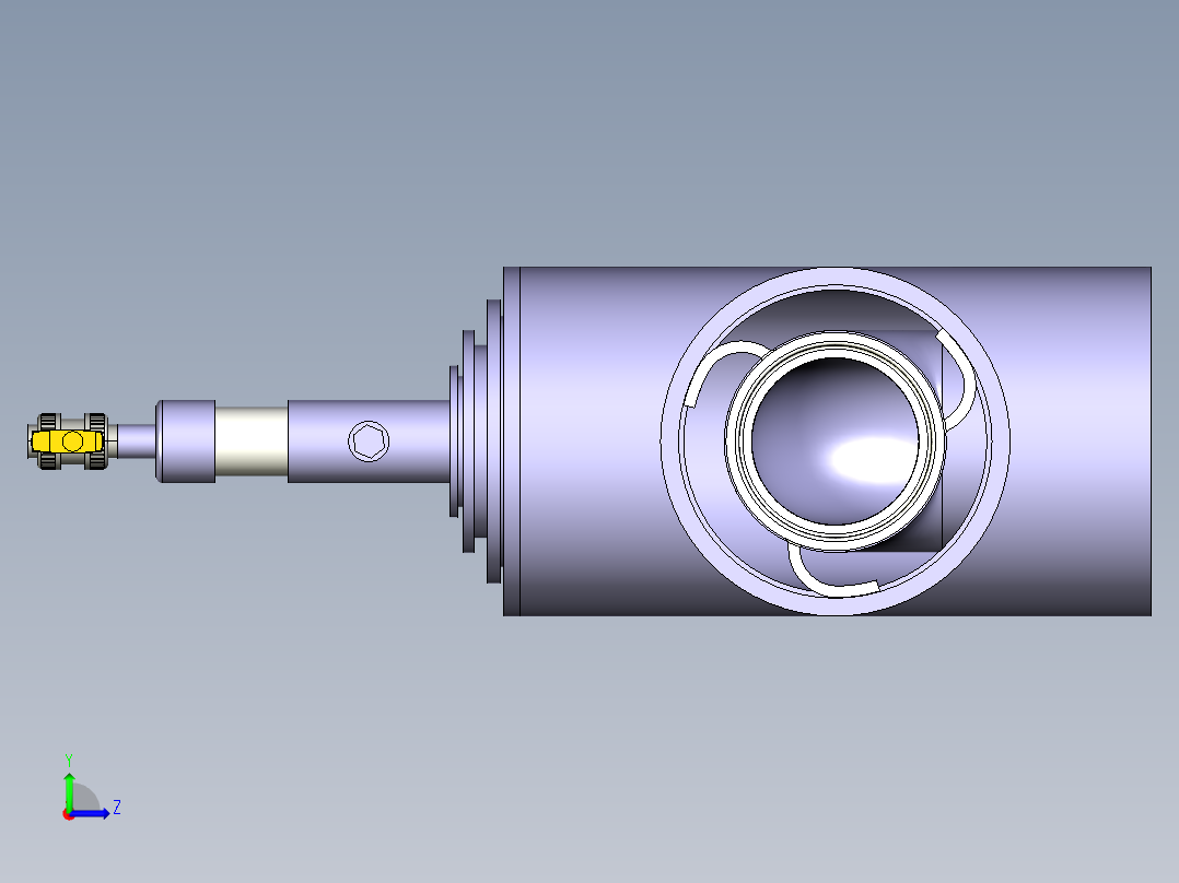 [PVC x PVC]泄漏检测 Leak Detection Tee-90左视图
