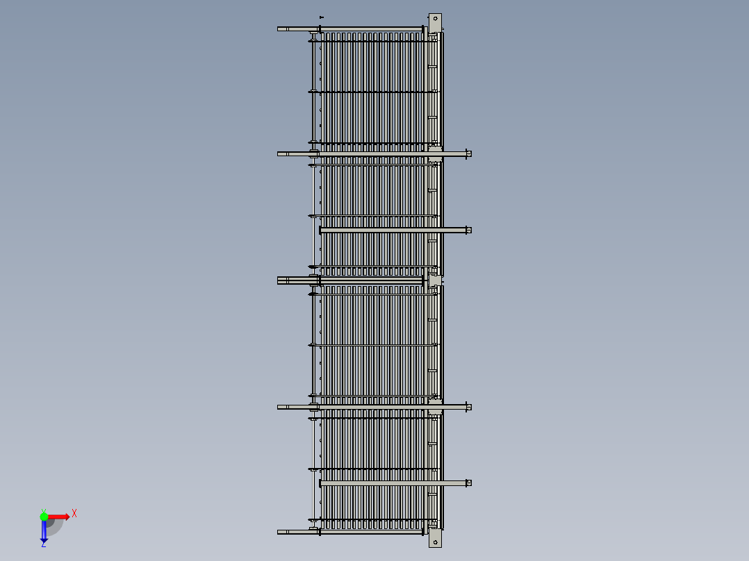 防鸟虫电网俯视图