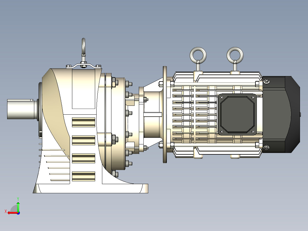 齿轮电机GV22110后视图