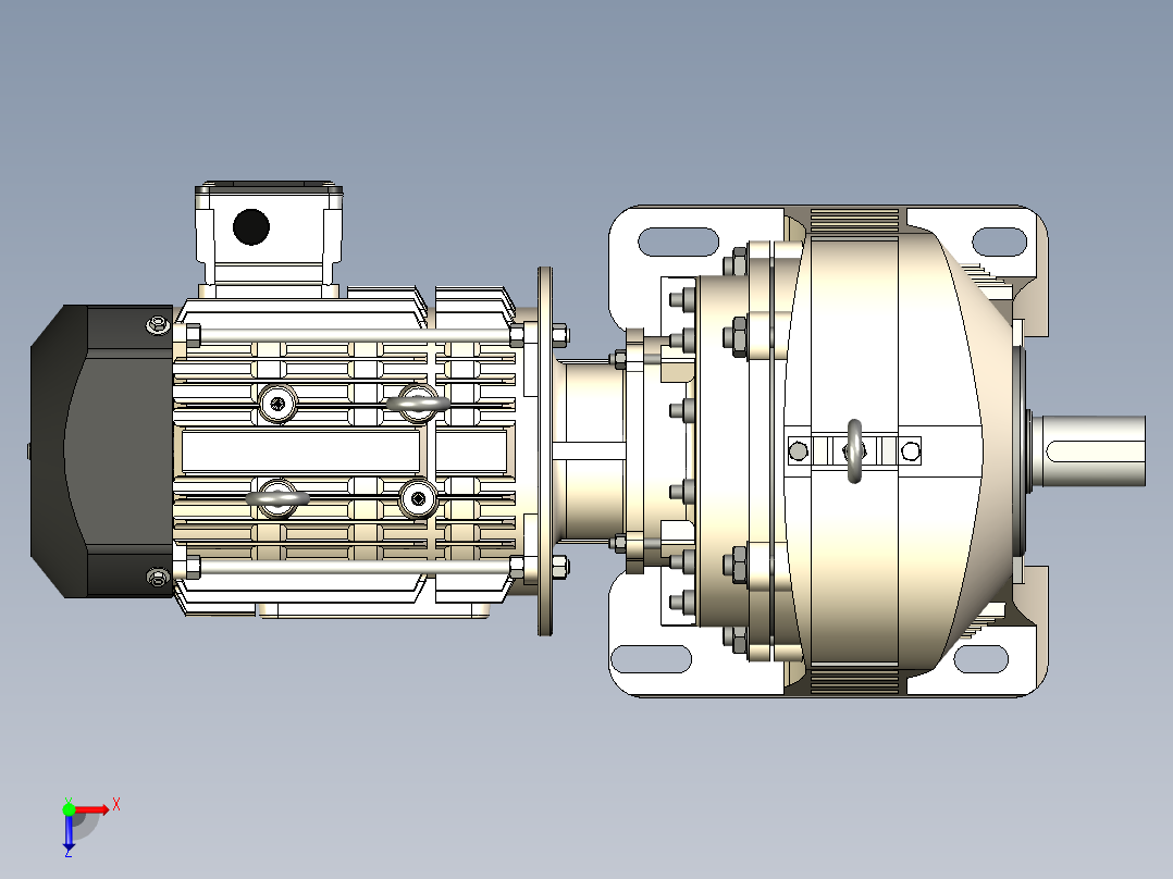 齿轮电机GV22110俯视图
