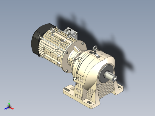 齿轮电机GV22110正等轴测缩略图