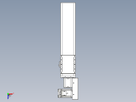 同步带全封闭直线模组TPA-HCB-105D-90-L300-MR-C-P20-N3俯视缩略图