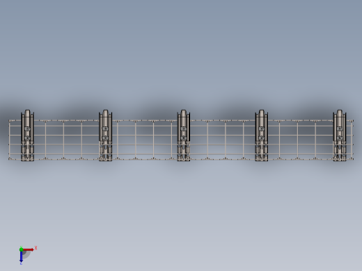 电缆槽组件俯视缩略图