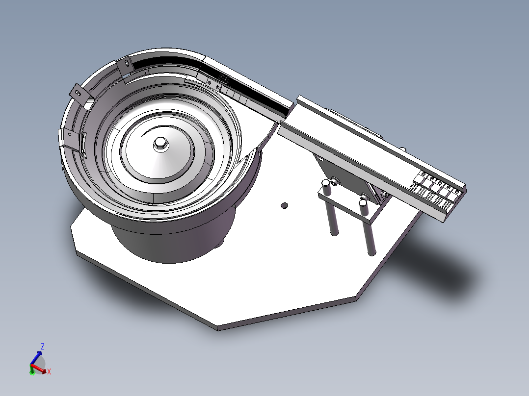 电器件进料振动盘模型