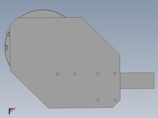 电器件进料振动盘模型俯视缩略图