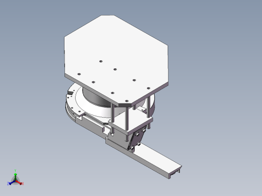 电器件进料振动盘模型正等轴测缩略图