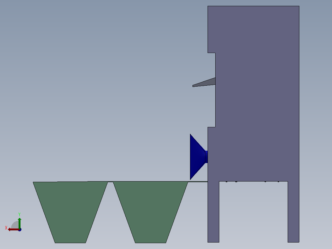 风选式核桃壳仁分离机设计【含SOLIDWORKS三维+CAD+说明书】254283主视图