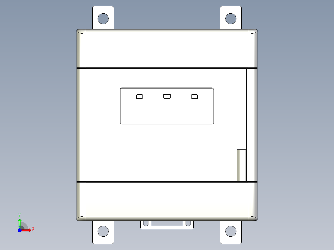 基恩士EX-501_502_505_510_kc图纸模型前视图