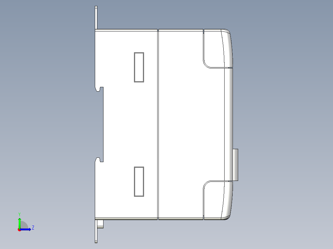 基恩士EX-501_502_505_510_kc图纸模型左视图