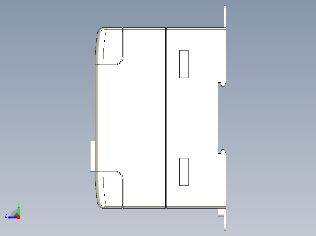 基恩士EX-501_502_505_510_kc图纸模型右视图