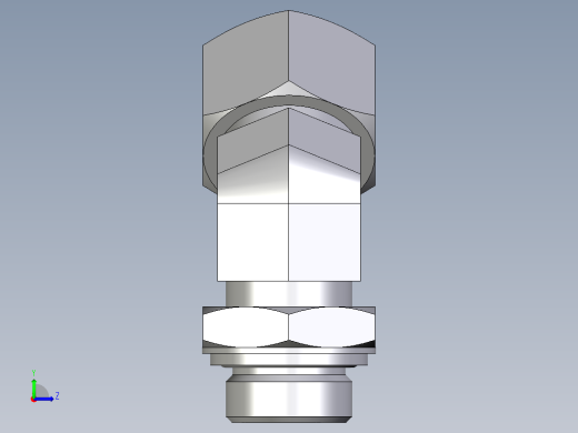 卡套式工业通用硬管接头EO_Adjustable_locknut_45_deg_elbow_VEE20SRCF左视缩略图