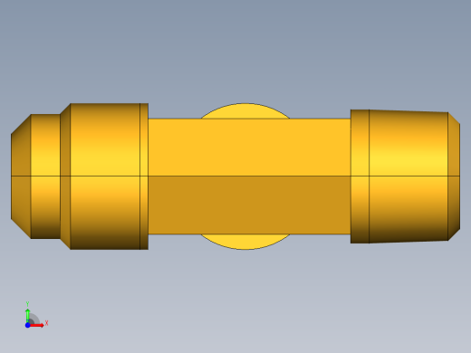 扩口式工业通用硬管接头Male Run Tee 151F-8-6前视缩略图