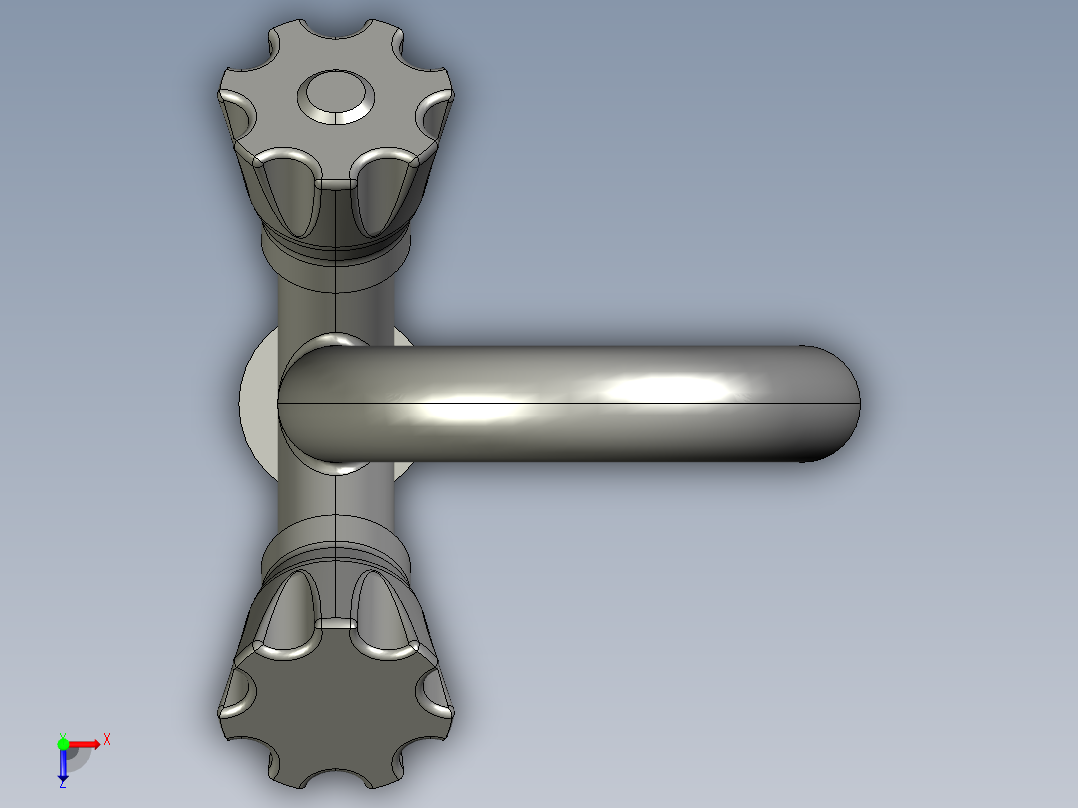基琴水槽水龙头俯视图