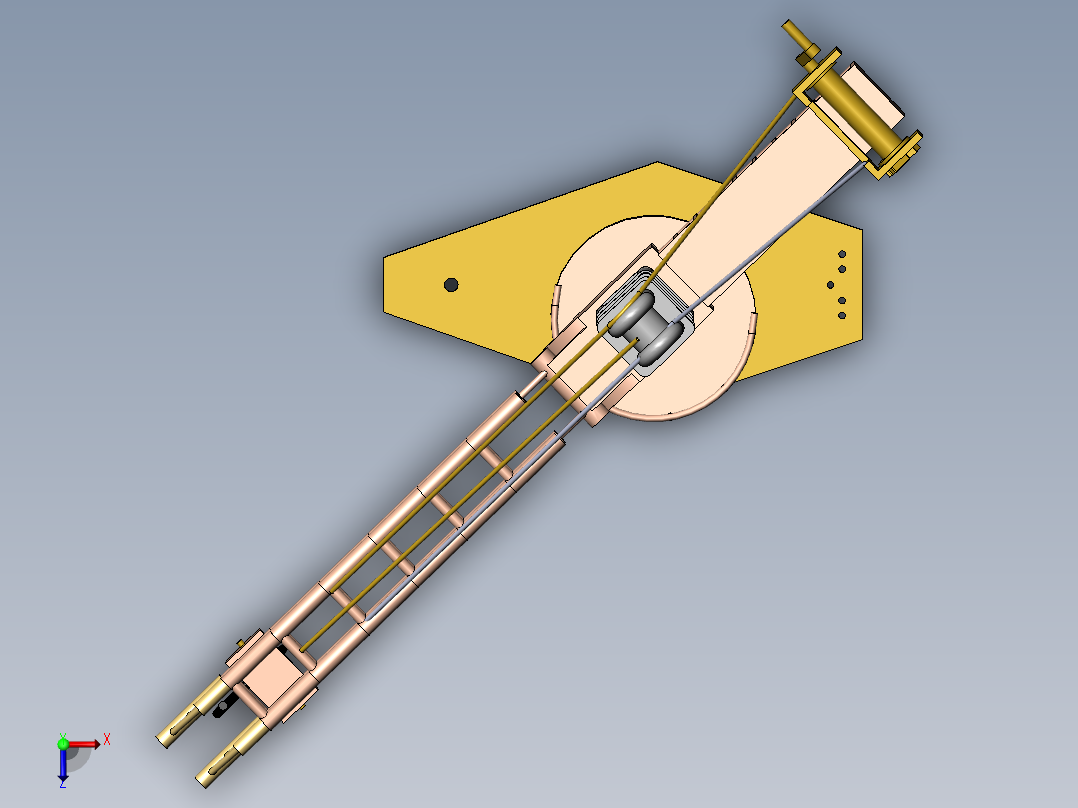 塔式起重机俯视图