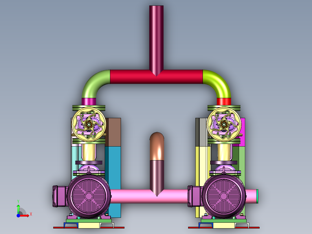 罐泵化工加药装置前视图