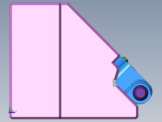 出货扫码器固定支架左视缩略图