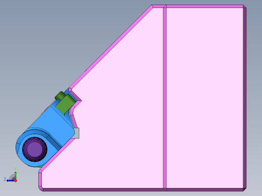 出货扫码器固定支架右视缩略图