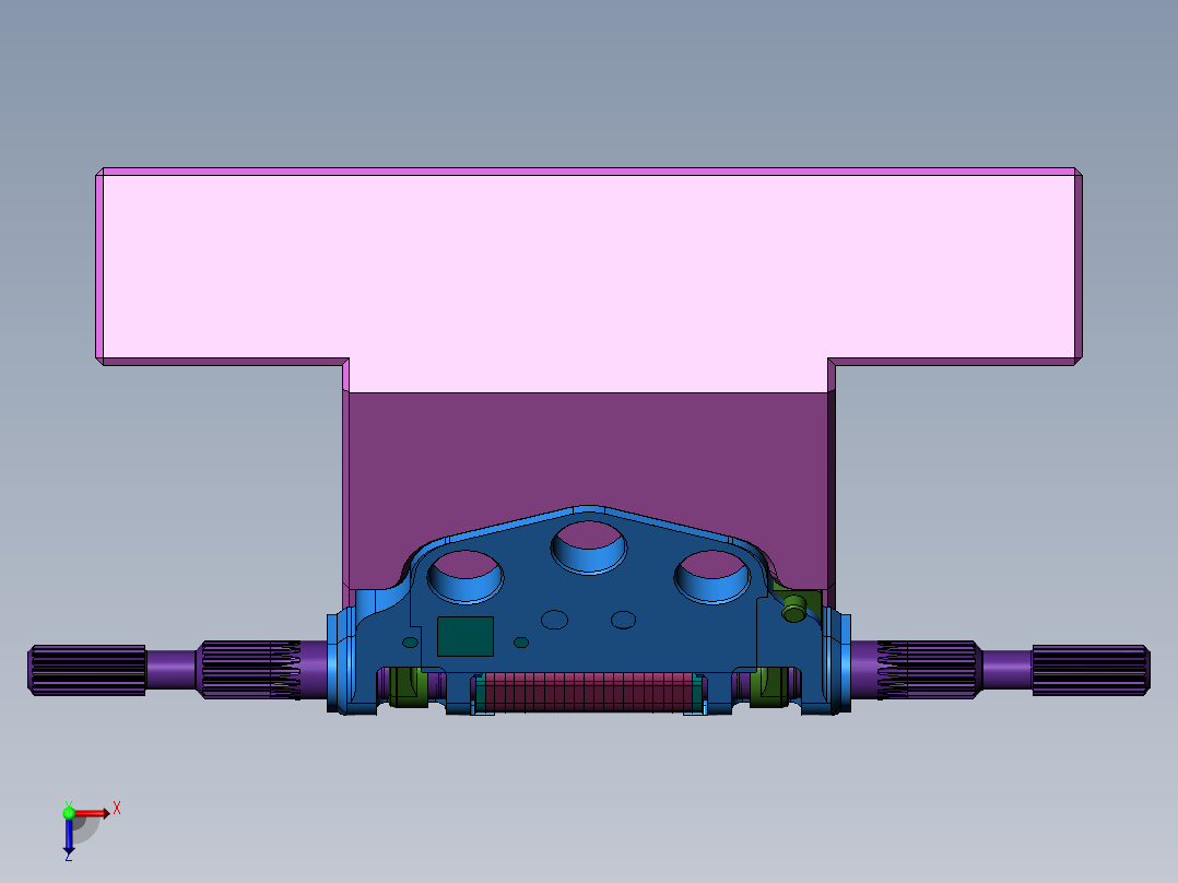 出货扫码器固定支架俯视图