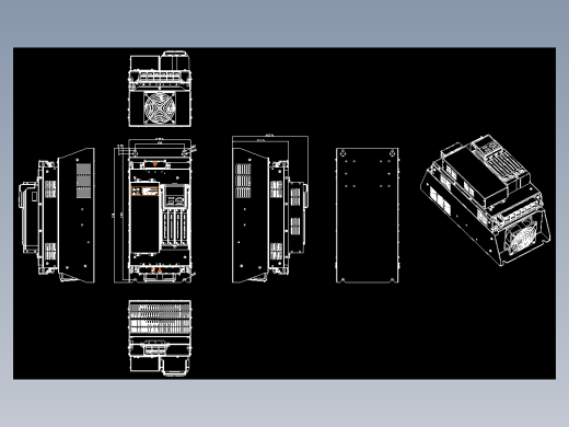 VH6-4037 4045 4055-B-外观尺寸图-210926