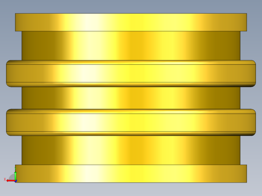 紧固件-STEP No. 6-32 Brass 3DP Inserts后视缩略图